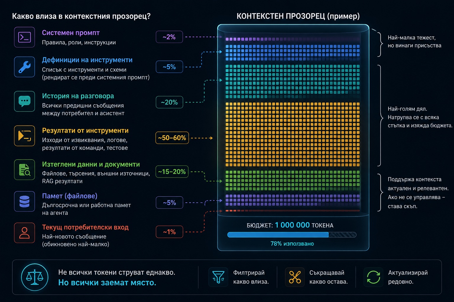 The context window as a budget